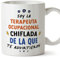MUGFFINS Tazas para TERAPEUTA OCUPACIONAL mujer - En Español - Todos te advirtieron - 11 oz / 330 ml - Regalo original y divertido