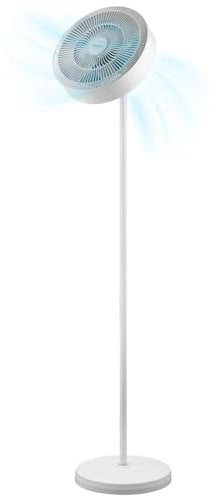 Cecotec Ventilador de Pie con Aro de Luz LED y Mando a Distancia EnergySilence FanLamp. 36W, Motor DC, Salida de Aire Reversible, 3 Tonos de Luz, Control Táctil, Temporizador 8h, 3 Alturas