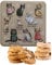 Embossed Biscuit Tin Gift Set | Stem Ginger & Lemon and Clotted Cream Chocolate Chip Shortbread Biscuit Gift | Valentines Day, Birthday Gift, Thank You Gifts | Mothers Day (Cats in Jumper)