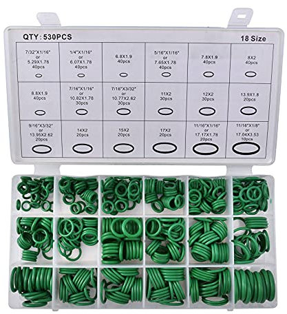 VERAWE 530 StüCke R134A O-Ring Reparatur Klimaanlage Reparatur Gummi Dichtmittel Box Set