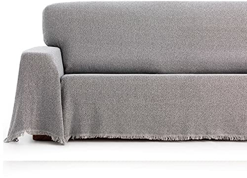 Maxfundas Tagesdecke, Plaid, 230 x 260 cm, geeignet für Sofa oder Bett, Grau