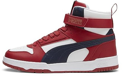 PUMA RBD Game, Sneaker Unisex Adulto, White-New Navy-Club Red, 42 EU