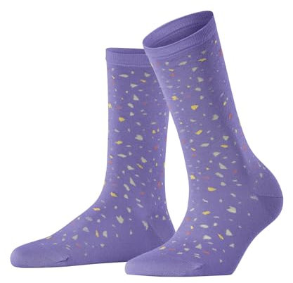 ESPRIT Damen Socken Terrazzo Sock W So Viskose gemustert 1 Paar, Lila Thimble 6996, 35-38