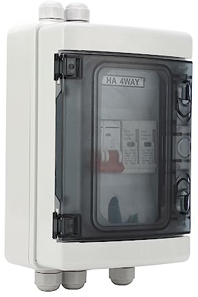 500-V-Photovoltaik-Gleichstrom-Kombinationskasten mit Überspannungsschutzschalter, Wasserdichter IP65-Verteilerkasten, Einfache Installation für HA 4WAY Im Freien (32A)