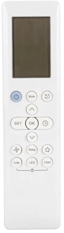 Cuifati Telecomando Sostitutivo per Condizionatore Midea RG57B1/BGE RG57B2/BGE RG57B/BGE RG57/BGE RG57A/BGE RG57A6/BGEF RG57A7/BGEF RG57A6/BGEFU1 RG57E1/BGEU1