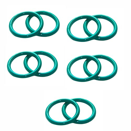 Dichtungsscheibe, 10 Stück CS 4 mm O-Ring-Dichtung, Fluorkautschuk-Öldichtung Fluorkautschuk, O-Ringe FKM-Dichtungsring-Dichtungslippe (Größe: Außendurchmesser 33 mm (10 Stück), Farbe: 4 mm Bohrung) (