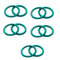 Dichtungsscheibe, 10 Stück CS 4 mm O-Ring-Dichtung, Fluorkautschuk-Öldichtung Fluorkautschuk, O-Ringe FKM-Dichtungsring-Dichtungslippe (Größe: Außendurchmesser 33 mm (10 Stück), Farbe: 4 mm Bohrung) (
