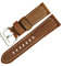 MAMA'S PEARL Lederarmband 22mm 24mm 26mm Herrenuhr Gürtel Weizen Uhrenarmband Armband Passend For Panerai(Brown S,22mm)