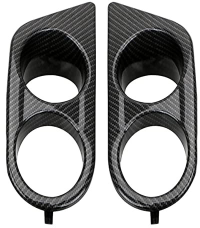 Sefdrert Auto Nebelscheinwerfer Abdeckung Nebelscheinwerfer Doppelloch Tagfahrlicht Passend für 3er E46 2001-2006