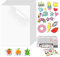 40 Blatt Sticker Papier Selbstklebende Folie Stickerpapier Zum Bedrucken a4, Aufkleber Papier für Drucker a4 Transparent Wasserfest Vinyl Stickerpapier für Aufkleber, Laserdrucker Tintenstrahldrucker