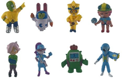 CHENGLI 8PCS Figur Mini Figuren Gaming Multiplayer Spiel Figuren Collectible Partybedarf für Geschenk für Gamer 2,5 Zoll Ab 3+ Jahren