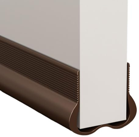Under Door Draft Excluder Strip, Exterior Interior Door PVC Weather Stripping for Bottom of Door Cushion Front Door Wind Draught Excluder
