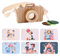 MagiDeal Appareil photo en bois, jouet de simulation, jeu créatif, lentille kaléidoscopique transparente, apprentissage précoce pour anniversaire, enfant,