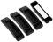 4 Pcs Black Adhesive Handles, Self-Stick Instant Drawer Handle, Multipurpose Cabinet Knobs Helper, Plastic Opening Stick-on Handles for Sliding Door, Window, Wardrobe