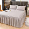Boxspringbett Spannbetttuch 200x220cm Bambusfaser, Spannleintuch Hellgrau Einfarbig Bettlaken
