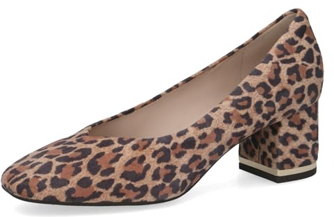 Caprice Damen Pumps aus Leder mit Blockabsatz