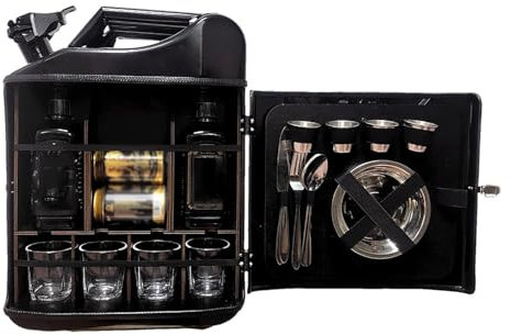 LIULIQ Whisky-Barschrank, Personalisierter Mini-Getränkeschrank, Bar-Set Mit Einzigartigem Erscheinungsbild Ehemann, Vater Oder Freund
