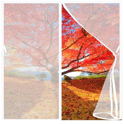 Zanzariera Magnetica 120 x 69 cm Tenda Zanzariera Porta Finestra Apertura e Chiusura Silenziosa Resistente Traspirante Senza Foratura Non Accorciabile, Bianco