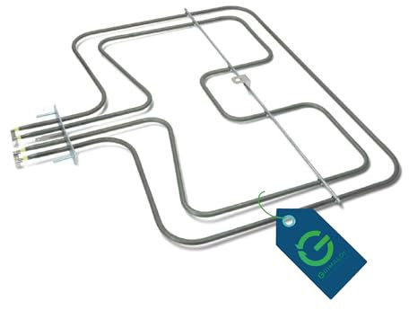 G GRIMALDI Resistenza Doppia Forno Elettrico 1000/1700W 230V 358x430 mm compatibile con REX AEG ZOPPAS ZANUSSI ELECTROLUX codice 3570797013 grill superiore interasse 24/54 mm fissaggio 86 mm