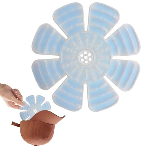Leichter Kühlhuteinsatz, Ice Pack Hat, Kühlende Kopfbedeckung, 25,2cm Faltbare Kühlakku, Sommer-Kühlmütze, Kühlender Gesunde Hutkühlungslösung Für Schnelle Entlastung, Tragbares Design Zum Angeln