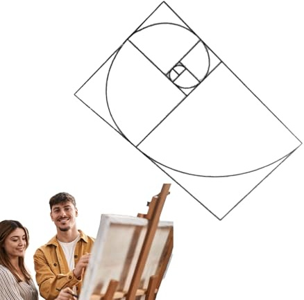 Golden Ratio Viewer – Outil de mesure de composition, aide au design | français | Outil de section téléphone portable pour la photographie, la peinture, le dessin, les croquis, les œuvres d'art