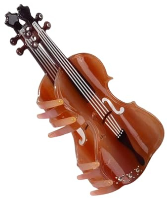 1 STÜCK Moderne Acetat Haarspange mit Künstlerischer Violinenform Ergonomisches Design Sicherer Halt für Frauen und Mädchen