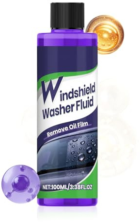 Windshield Washer Fluid,100ml Vehicle Glass Cleaning Product | Car Glass Stain Removal Agent,for Trucks RVs SUVs Sedans Road Trips Travelers Fleet Managers Detailers Garage Parking Lot