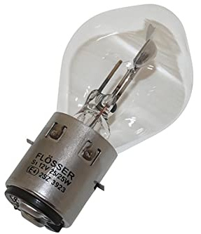 WACOX Lampe/AMPOULE 12V 25/25W (BA20D) FLOSSER PROJECTEUR HOMOLOGUEE | Lampe/Ampoule für Frontscheinwerfer, 2-Faden-Birne 25/25W mit BA20d Fassung; bitte Angaben mit alter Birne abgleichen