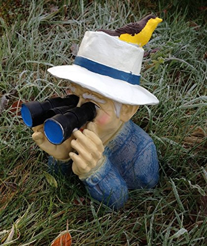 Opa mit Fernglas Spanner Figur Dekofigur 31cm
