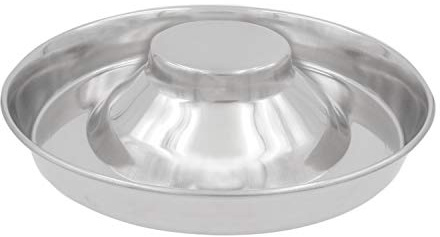 Fuzzy Puppy Pet Products Stainless Steel Puppy Kitten Bowls: Welping Dishes for Weaning Puppies & Kittens, Wide Non-Tip Base, Slow Feeder, 15 (PS-15)