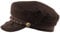 Epoch hats Herren Griechischer Fischerhut, Seemann Fiddler Winter Wolle Driver Hat Flat Cap, braun, S/M