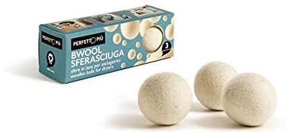Perfetto Più Bwool Sfera/Pallina per Asciugatrice, 100% Lana della Nuova Zelanda, Multicolore, 7x7x7 cm