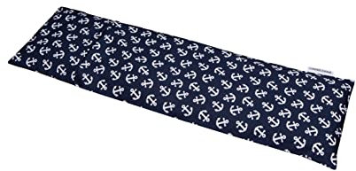 Saco térmico cervical de semillas de trigo y lavanda con funda lavable 50x16cm (Anclas)