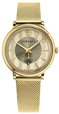 Versace Herrenuhr V-Circle VBQ070017 mit Kleiner Sekunde