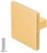 Decoranddecor Calla Square Cabinet Knob Door Pull Handle Kitchen Cupboard Furniture Drawer (1 Pack, Matt Gold)