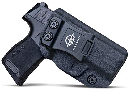 IWB Tactical KYDEX Pistolenholster for Sig Sauer P365 Pistolenhalfter Hängend Verdeckte Versteckte Pistole Case Waffenholster (Black, Right Hand Draw (IWB))