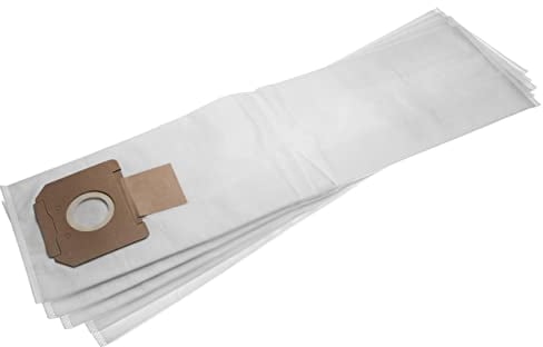 vhbw 5x bolsa compatible con Kärcher NT 561 Eco Craft, 561 Eco M, 561 Eco Te, 611 Eco aspiradora - vellón micro, 75,5 cm x 20 cm, blanco