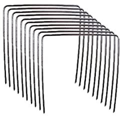 Multitanks - Lot de 10 Agrafes métalliques 20cm x 20cm pour films paillage