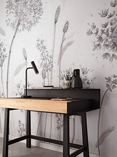 marburg Tapete Grau Braun Beige Floral Landhaus Blumen SCHÖNER WOHNEN-Kollektion Serie Tropica für Schlafzimmer Wohnzimmer oder Küche 10,05 x 0,53m Made in Germany Premium Qualität