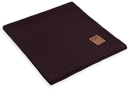 Knit Factory - Lynn Plaid - Aubergine - 160x130 cm