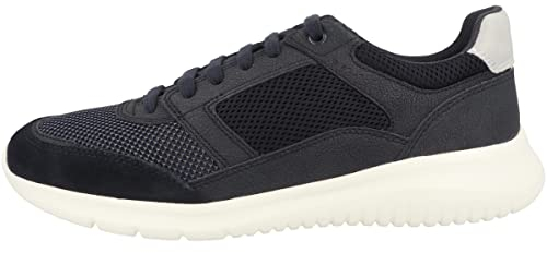 Geox U Monreale, Zapatillas Hombre, Azul Marino, 44 EU