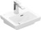 Villeroy & Boch Subway 3.0 Handwaschbecken, 370 x 305 mm, 1 Hahnloch, mit Überlauf, ungeschliffen, 437037, Farbe: Weiß Ceramicplus