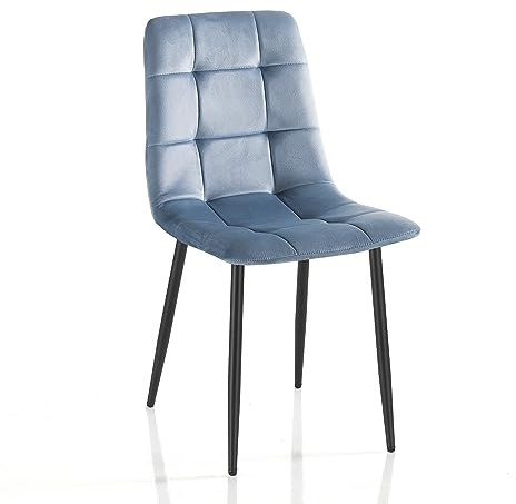 Oresteluchetta Set mit 4 Stühlen Corfu Light Blue