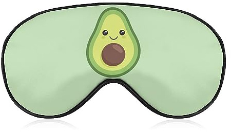 Entzückende niedliche Avocado-Schlafmaske für Männer, Frauen, Teenager, Kinder, Nachtschlaf, Augenschattenabdeckung, Komfort für Reisen, Yoga, Nickerchen