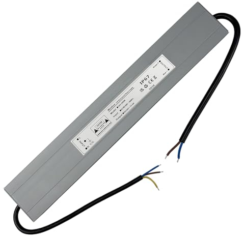 LED Trafo 24V 300W Konstant Spannung LED Transformator AC 230V auf DC 24V 12.5A Schlankes IP67 Wasserdicht Netzteil Treiber für Innen oder Außen LED-Streifen Strip Lampe