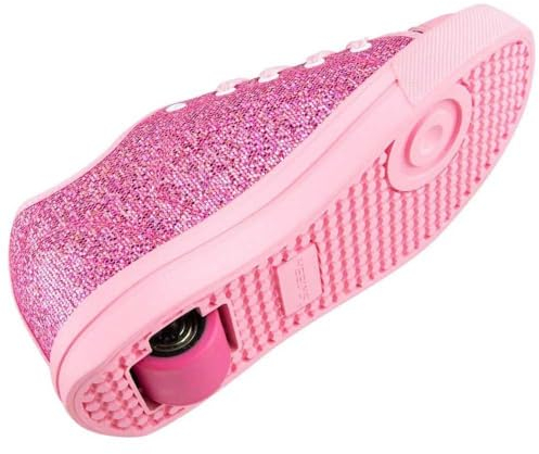 Heelys Klassischer Schuh mit Rollabsatz für Kinder, Powder Pink Neon Pink Cyan, 34 EU