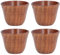 4 Pcs Tasses À Thé En Bois De 75ml, Style Japonais Tasse À Café Faite À La Main, Tasse À Vin Résistantes À La Chaleur Solide En Bois Eau Tasse De Thé Pour Boire Bière Thé Jus Lait ﻿