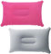 2 Piezas Almohadas Hinchables Rosa y Gris 38x24 cm, Almohada Inflable Ultraligeras, Cojin Hinchable para Camping, Almohada Viaje Inflable para Playa, Senderismo y Pesca, Cojín Resistente al Agua