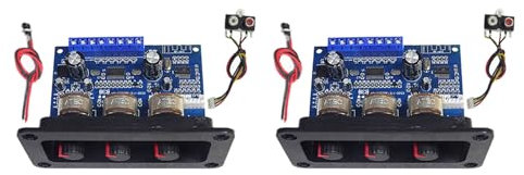 Jialouboo 2X 2.1 Canali Bluetooth 5.0 Scheda Amplificatore Audio 2X25W+50W Subwoofer Classe D Amplificatore Board Kit con DC Femmina