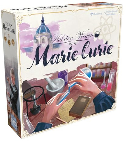 Sorry We Are French, Auf den Wegen von Marie Curie, Familienspiel, Deutsch | Ressourcenmanagement-Spiel über den Lebensweg von Marie Curie für 2-4 Spieler, 20-40 Minuten, Brettspiel ab 10 Jahren